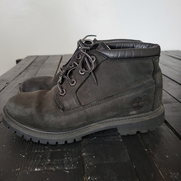 Timberland Nellie Chukka Black Boots Waterproof Anti-fatigue Ankle Women's 7 - Picture 4 of 9